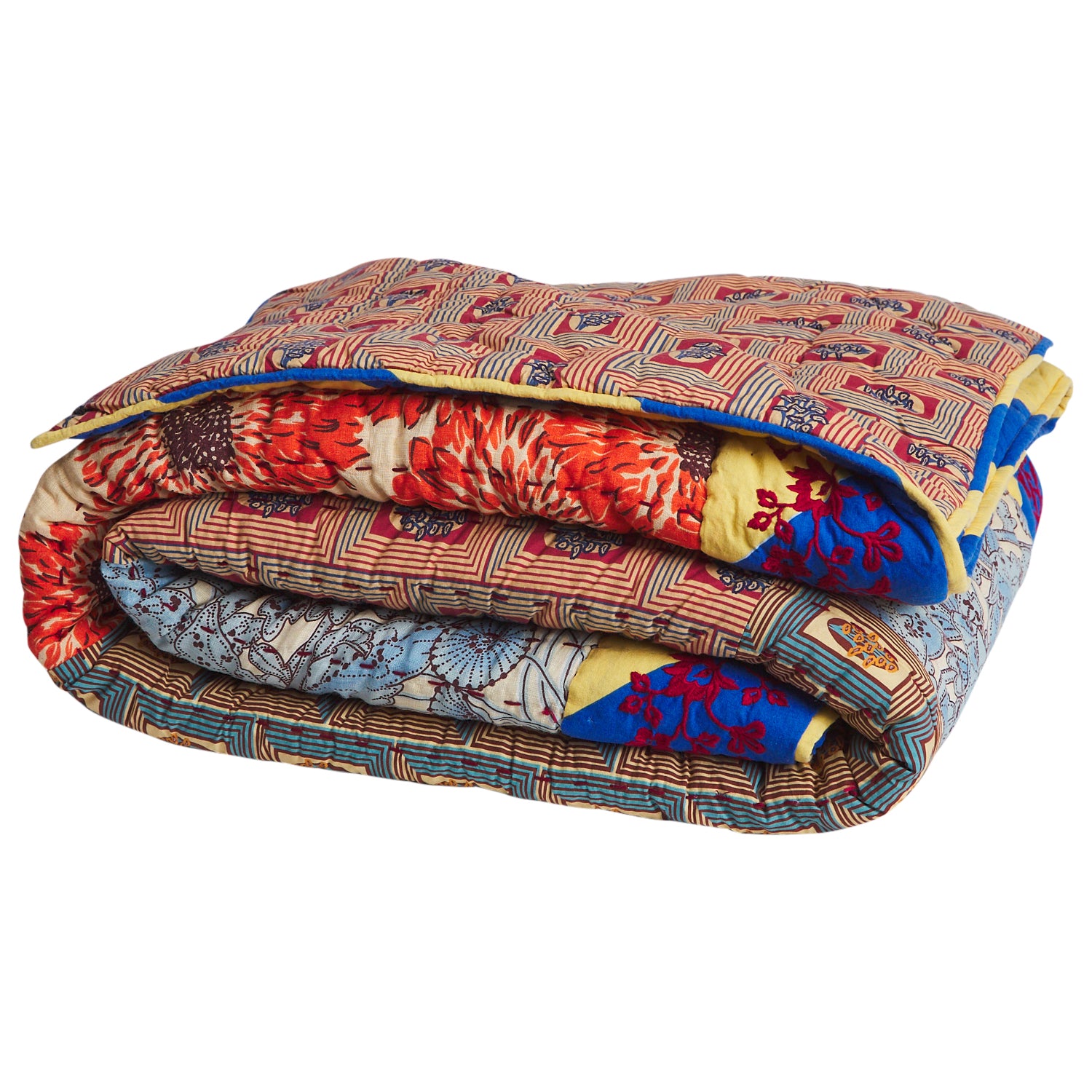 アクセサリー CAREERING QUILT 701 (SV) pierce Clarice Patchwork Bedcover - Azure – Sage and Clare