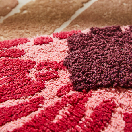 Isabella Bath Mat - Crimson
