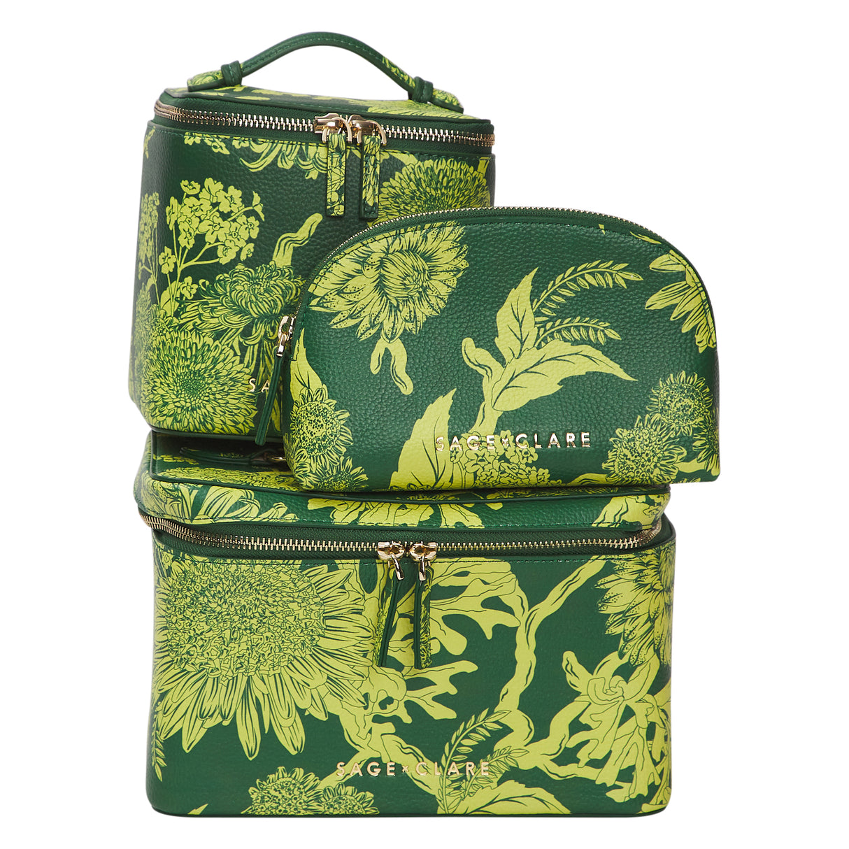 Delphine Small Vanity Case - Anise
