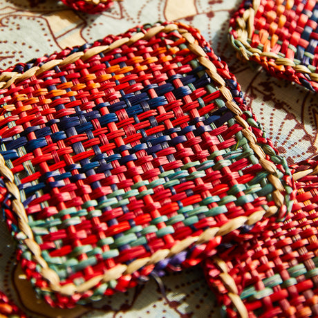 Isla Coaster Set - Crimson