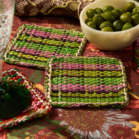 Isla Coaster Set - Key Lime