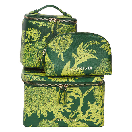 Delphine Cosmetic Pouch - Anise