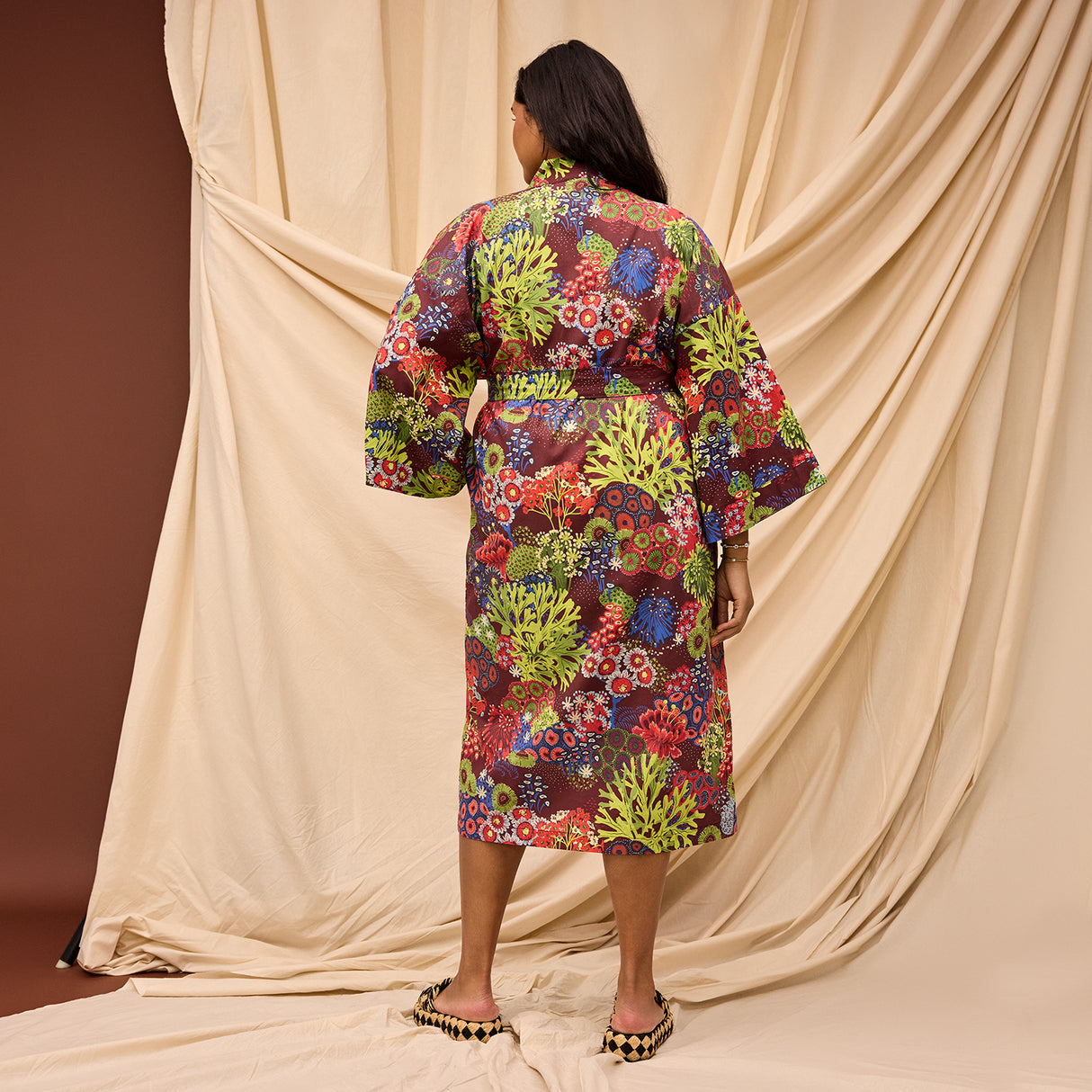 Cora Cotton Robe - Garnet