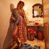 Thea Cotton Robe - Vermillion