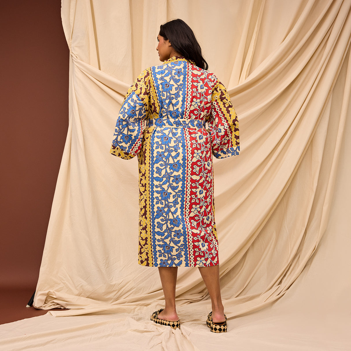 Thea Cotton Robe - Vermillion