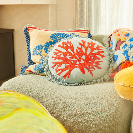 Nori Embroidered Cushion Feather Insert