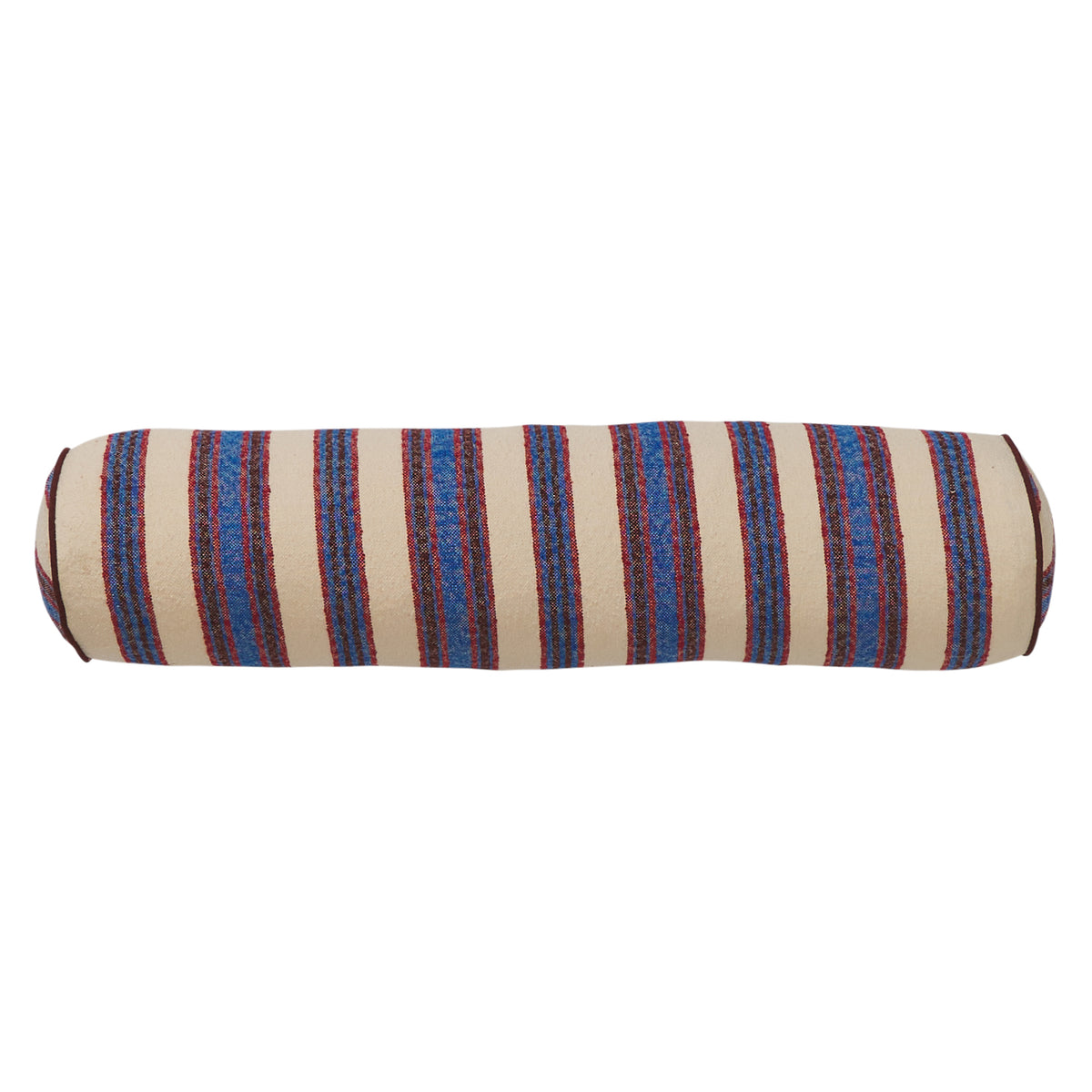 Selene Woven Bolster Cushion - Azure