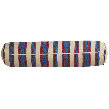 Selene Woven Bolster Cushion - Azure Feather Insert
