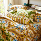 Selene Woven Bolster Cushion - Dune Feather Insert