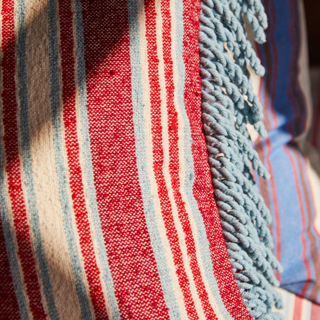 Selene Woven Cushion - Crimson Feather Insert