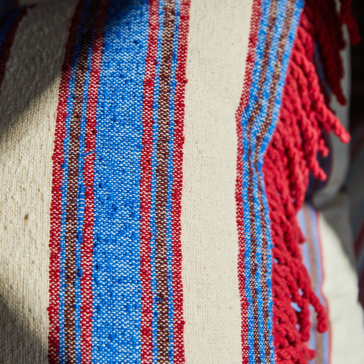 Selene Woven Cushion - Azure Feather Insert