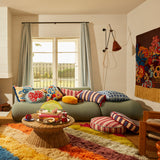 Selene Woven Cushion - Azure Feather Insert