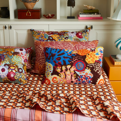 Coralie Punch Needle Cushion Feather Insert