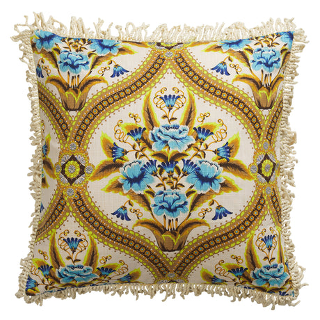 Margaret Fringe Cushion - Clay Feather Insert
