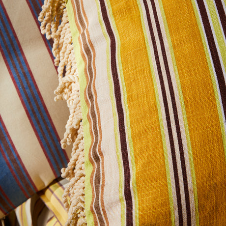 Margaret Fringe Cushion - Clay Feather Insert