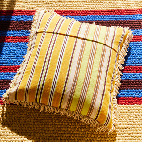 Margaret Fringe Cushion - Clay Feather Insert
