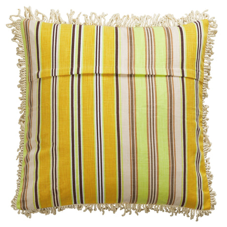 Margaret Fringe Cushion - Clay Feather Insert
