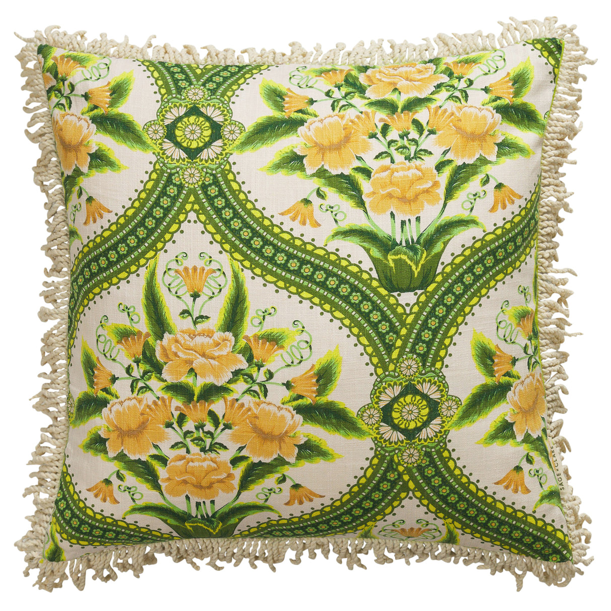 Margaret Fringe Cushion - La Palma Feather Insert