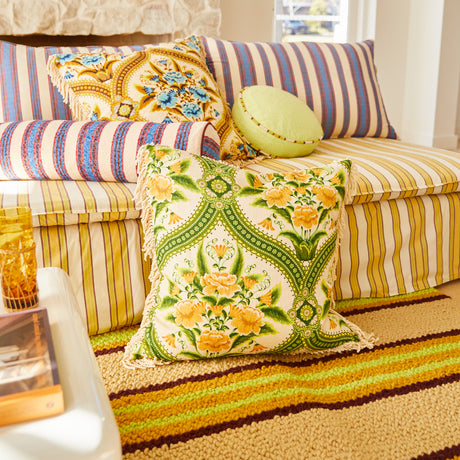 Margaret Fringe Cushion - La Palma Feather Insert