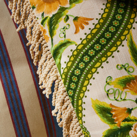 Margaret Fringe Cushion - La Palma Feather Insert