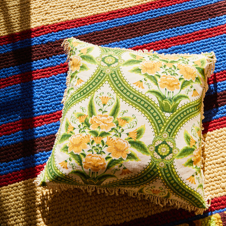 Margaret Fringe Cushion - La Palma Feather Insert