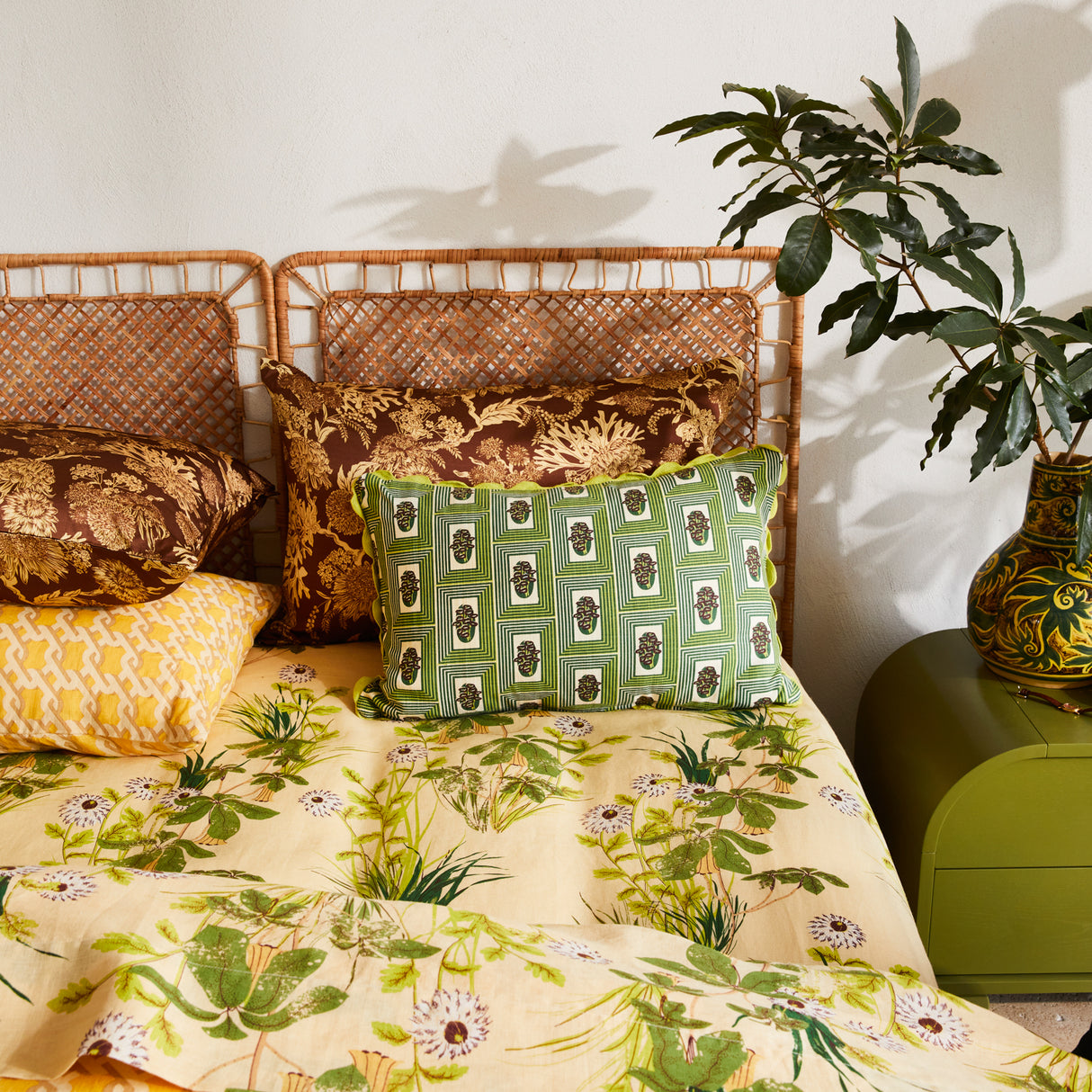 Antonella Cushion - Anise Feather Insert