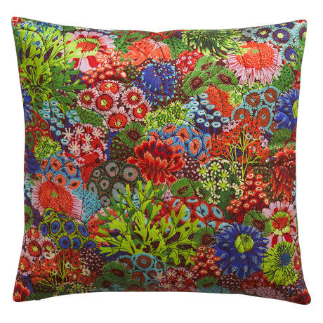 Cora Quilted Cushion - Garnet Feather Insert