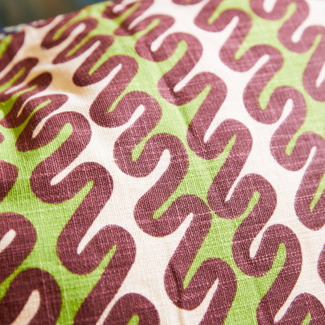 Cora Quilted Cushion - Garnet Feather Insert