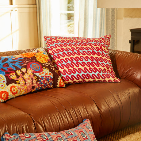 Cora Quilted Cushion - Pearl Feather Insert