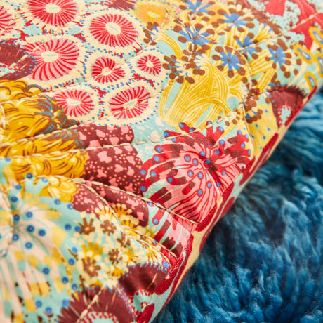 Cora Quilted Cushion - Pearl Feather Insert