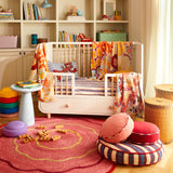 Delana Round Cushion - Hibiscus Feather Insert