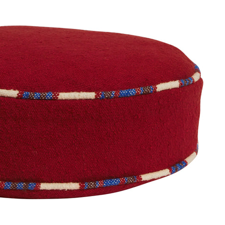 Delana Round Cushion - Crimson Feather Insert