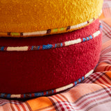 Delana Round Cushion - Crimson Feather Insert