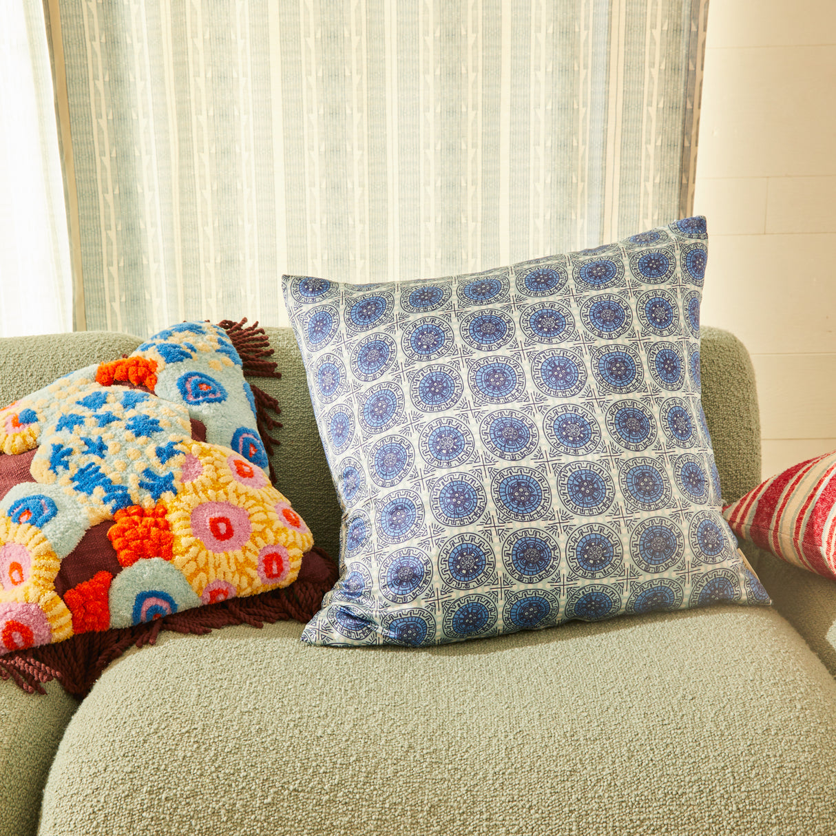 Gabriella Cushion - Azure Feather Insert