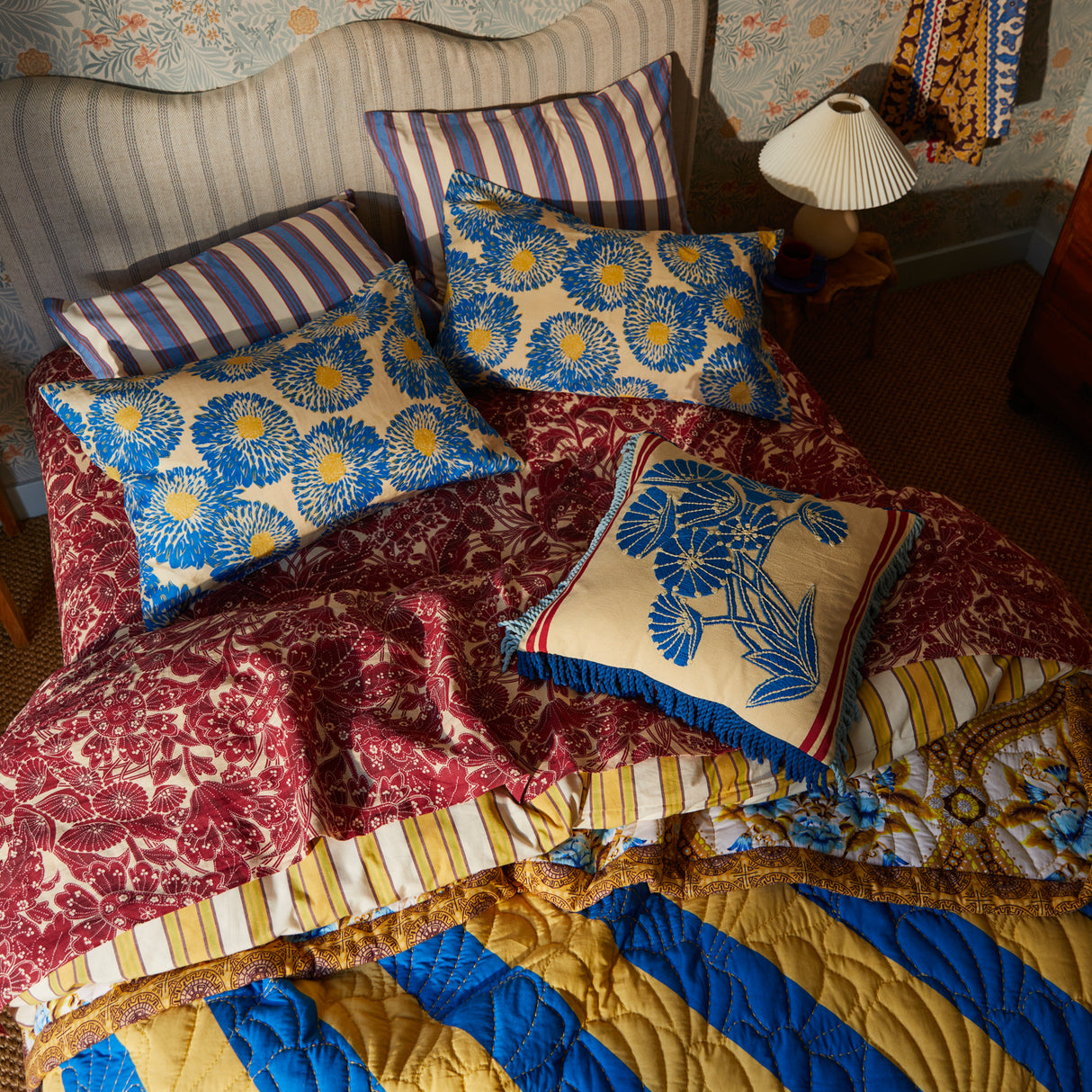 Emilia Embroidered Cushion Feather Insert