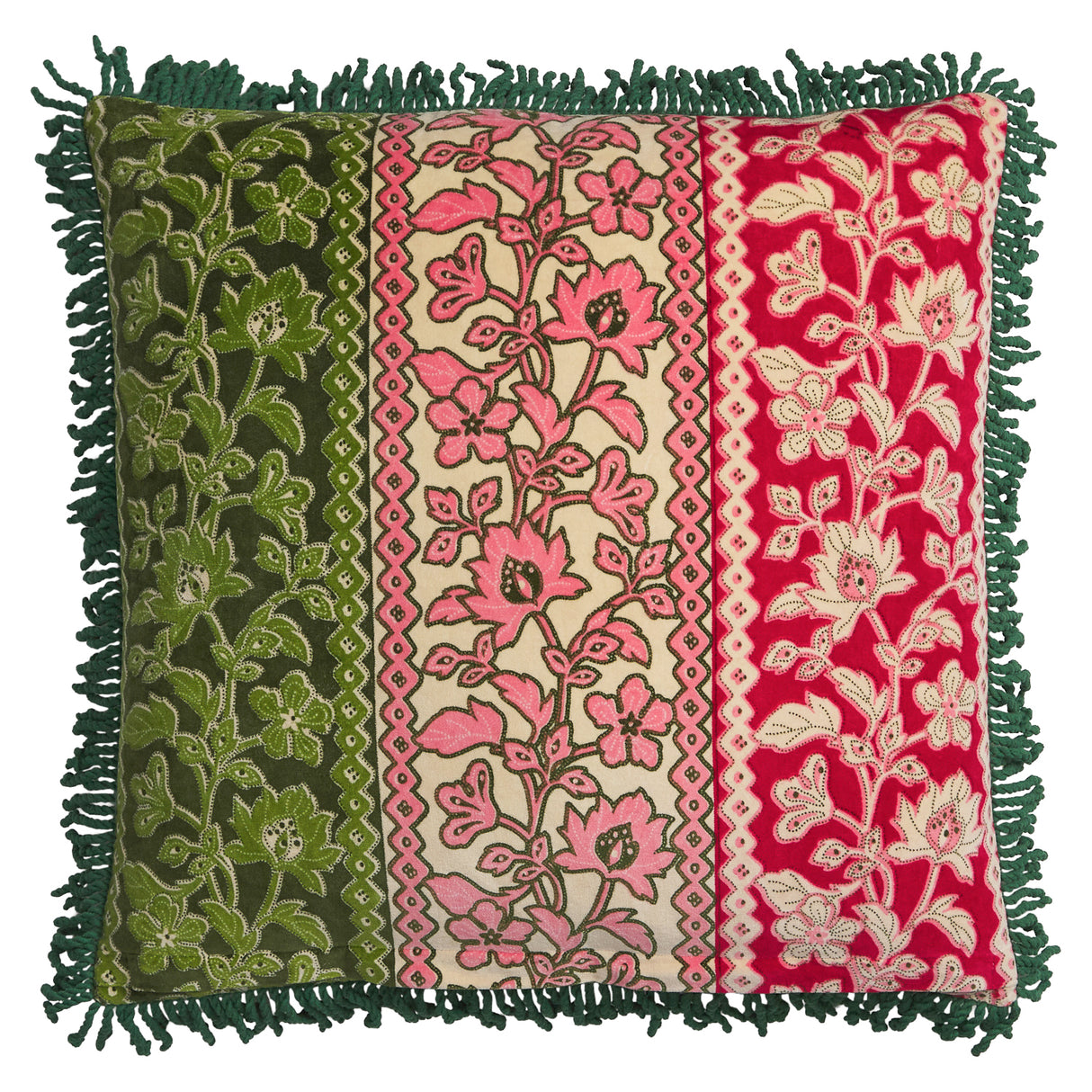 Thea Velvet Cushion - Kelp Feather Insert