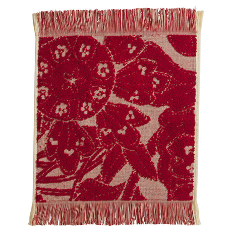 Lucia Face Washer Set - Crimson