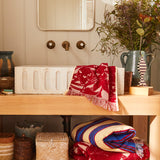 Lucia Face Washer - Crimson