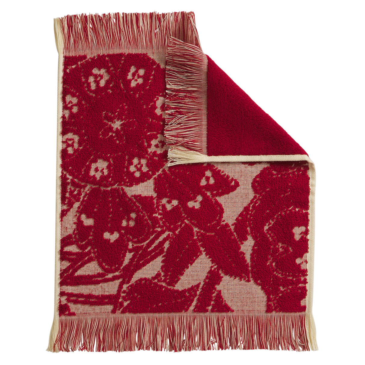 Lucia Face Washer - Crimson
