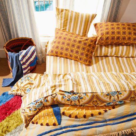 Selene Cotton Sheets - Dune Fitted Sheet / Cot