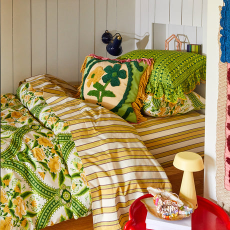 Selene Cotton Sheets - Dune Fitted Sheet / Cot
