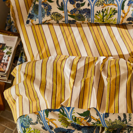 Selene Cotton Sheets - Dune Fitted Sheet / Cot