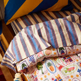 Selene Cotton Sheets - Azure Fitted Sheet / Cot