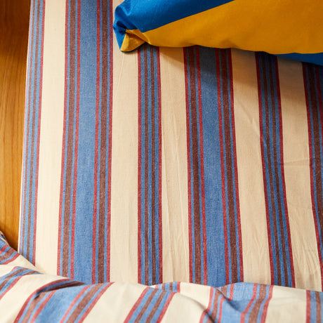 Selene Cotton Sheets - Azure Fitted Sheet / Cot