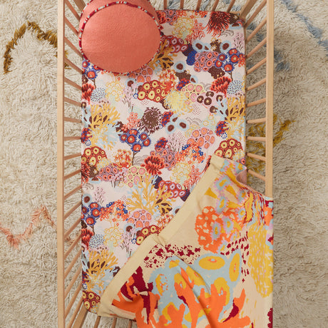 Cora Cotton Sheets - Pearl Fitted Sheet / Cot