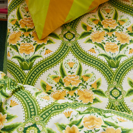 Margaret Cotton Sheets - La Palma Fitted Sheet / Cot