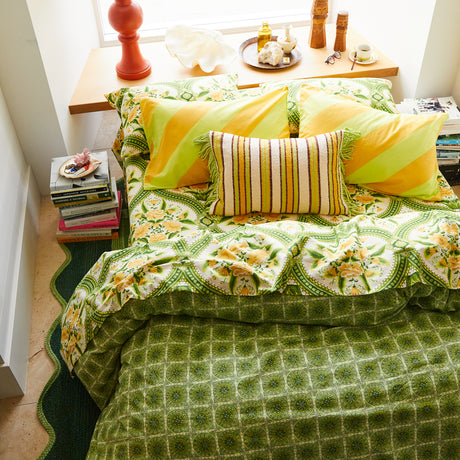 Margaret Cotton Sheets - La Palma Fitted Sheet / Cot