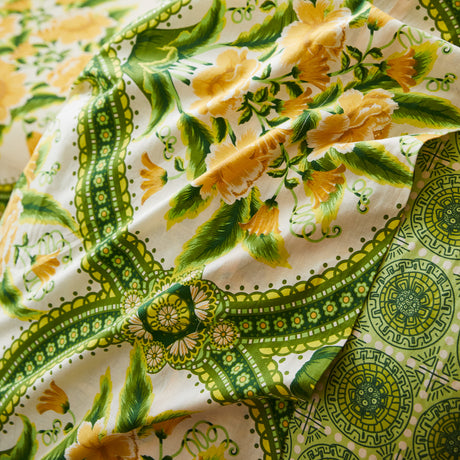 Margaret Cotton Sheets - La Palma Fitted Sheet / Cot