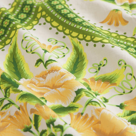 Margaret Cotton Sheets - La Palma Fitted Sheet / Cot