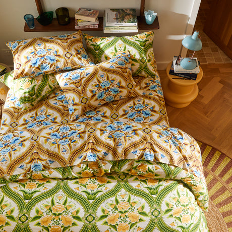 Margaret Cotton Sheets - Clay Fitted Sheet / Cot